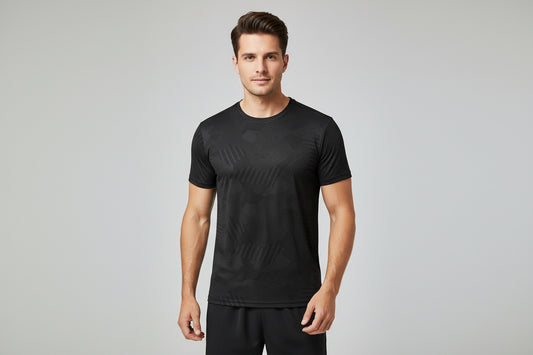 Men's Round Neck Polyester Casual T-shirt (Pack of 4)