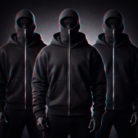 Men's Full Sleeves Zipper Hoodie with Mask